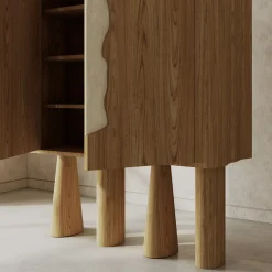 Livio Cioffi Cabinets<Creta Oak & Marble Cabinet