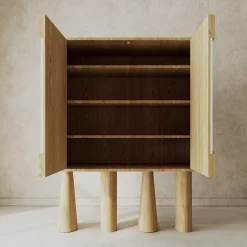 Livio Cioffi Cabinets<Creta Oak & Marble Cabinet