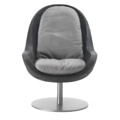 Riva 1920 Lounge Chairs<Creus Black Revolving Armchair by Pininfarina