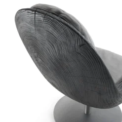 Riva 1920 Lounge Chairs<Creus Black Revolving Armchair by Pininfarina
