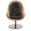 Riva 1920 Lounge Chairs<Creus Revolving Cedar Armchair by Pininfarina