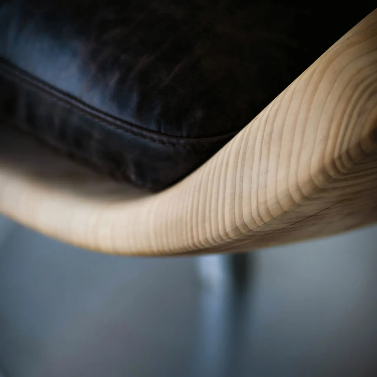 Riva 1920 Lounge Chairs<Creus Revolving Cedar Armchair by Pininfarina