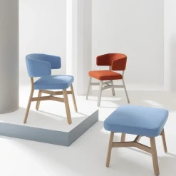 Billiani 1911 Chairs<Croissant 571 Azure Chair by Emilio Nanni