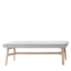 Billiani 1911 Benches<Croissant 569 Light Gray Ottoman by Emilio Nanni