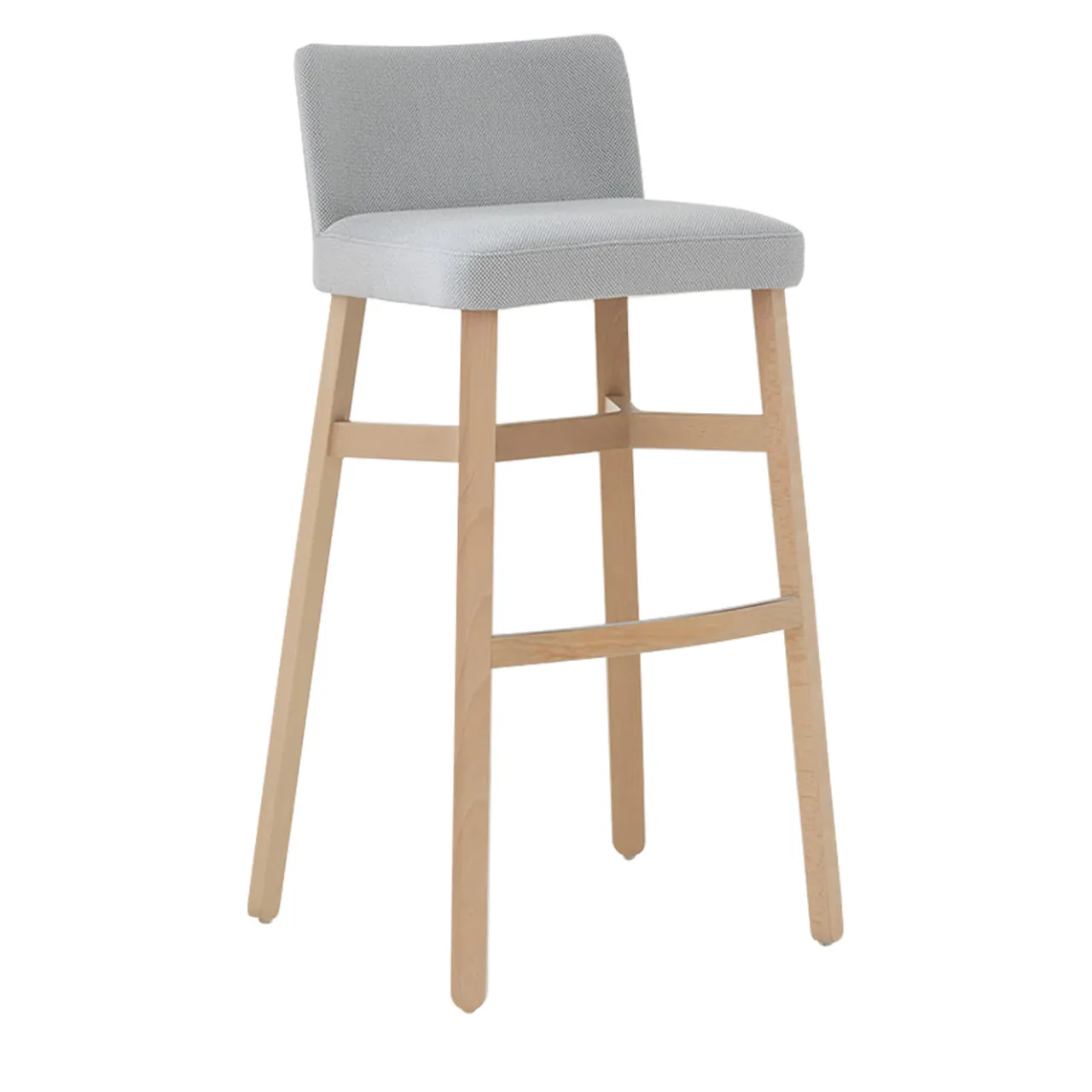 Billiani 1911 Bar Stools<Croissant 577 Light-Gray Stool by Emilio Nanni