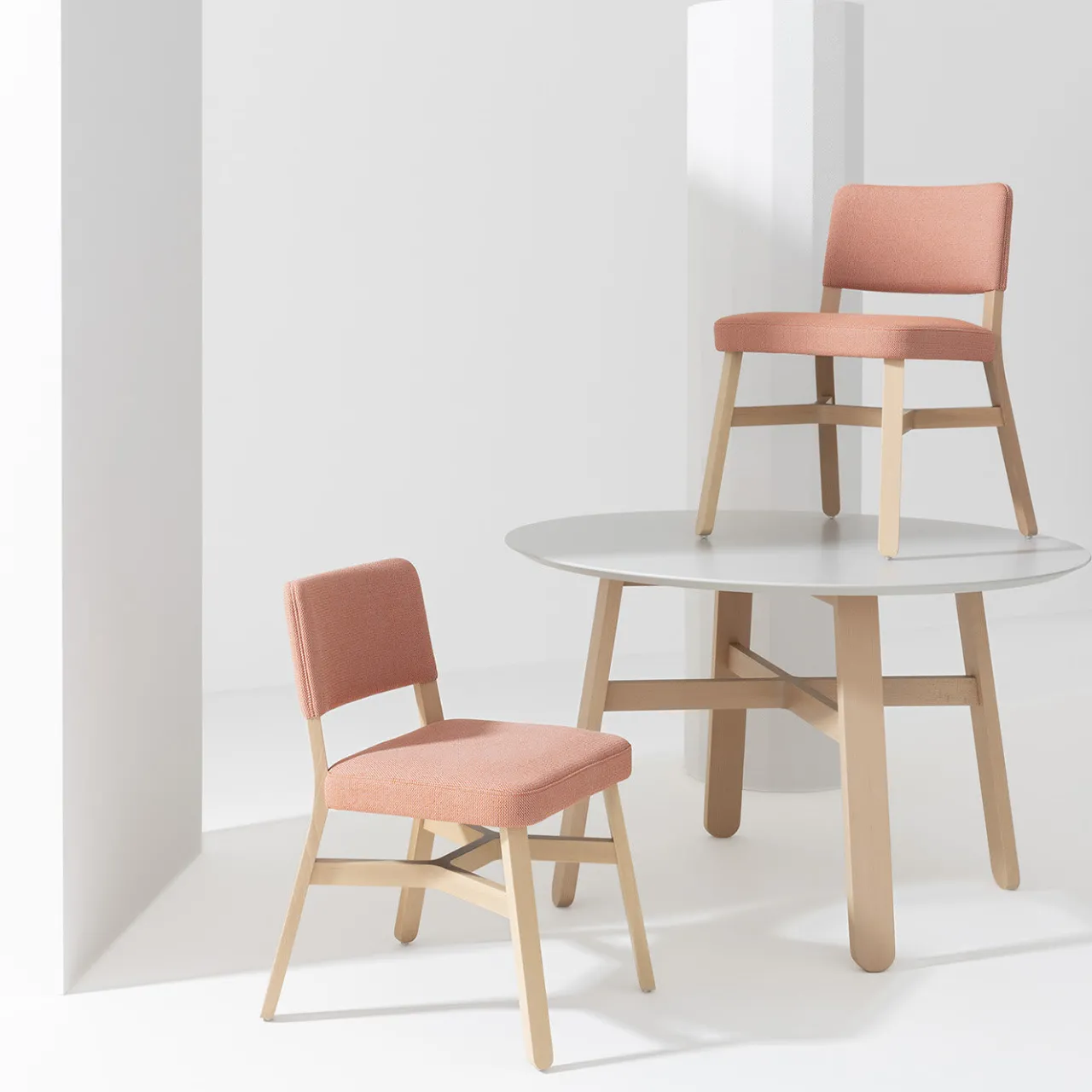 Billiani 1911 Chairs<Croissant 570 Salmon Chair by Emilio Nanni