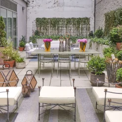 DMG Fiesole Outdoor Chairs & Stools<Crossweave Tall Cushioned Pouf