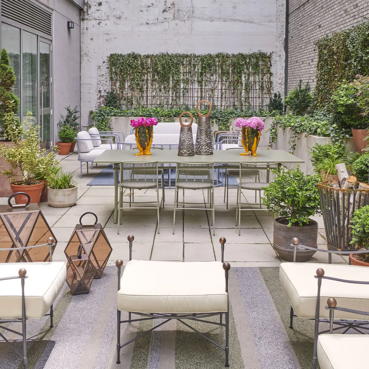 DMG Fiesole Outdoor Chairs & Stools<Crossweave Tall Cushioned Pouf