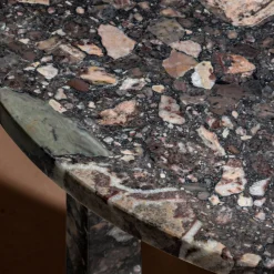 Kreoo Side Tables<Crown Round Broccatello Viola Marble Side Table