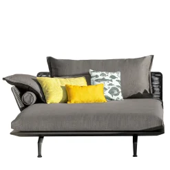 Talenti Outdoor Sofas & Benches<Cruise Alu Right Black Lounge Sofa by Ludovica & Roberto Palomba
