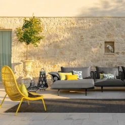 Talenti Outdoor Sofas & Benches<Cruise Alu Right Black Lounge Sofa by Ludovica & Roberto Palomba