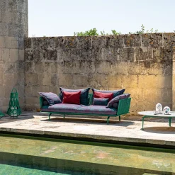 Talenti Outdoor Coffee Tables<Cruise Alu Round Green Coffee Table by Ludovica & Roberto Palomba