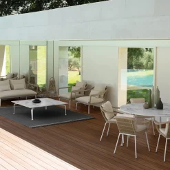 Talenti Outdoor Dining Tables<Cruise Alu White Dining Table by Ludovica & Roberto Palomba