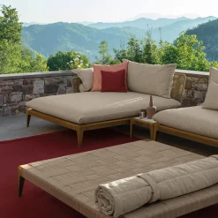Talenti Other Outdoor Furniture<Cruise Teak Ottoman by Ludovica & Roberto Palomba
