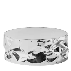 Opinion Ciatti Coffee Tables<Crumpled Chrome Aluminum Coffee Table with Mirror Top #2