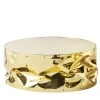 Opinion Ciatti Coffee Tables<Crumpled Gold Aluminum Coffee Table with Mirror Top #1
