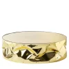 Opinion Ciatti Coffee Tables<Crumpled Gold Aluminum Coffee Table with Mirror Top #2