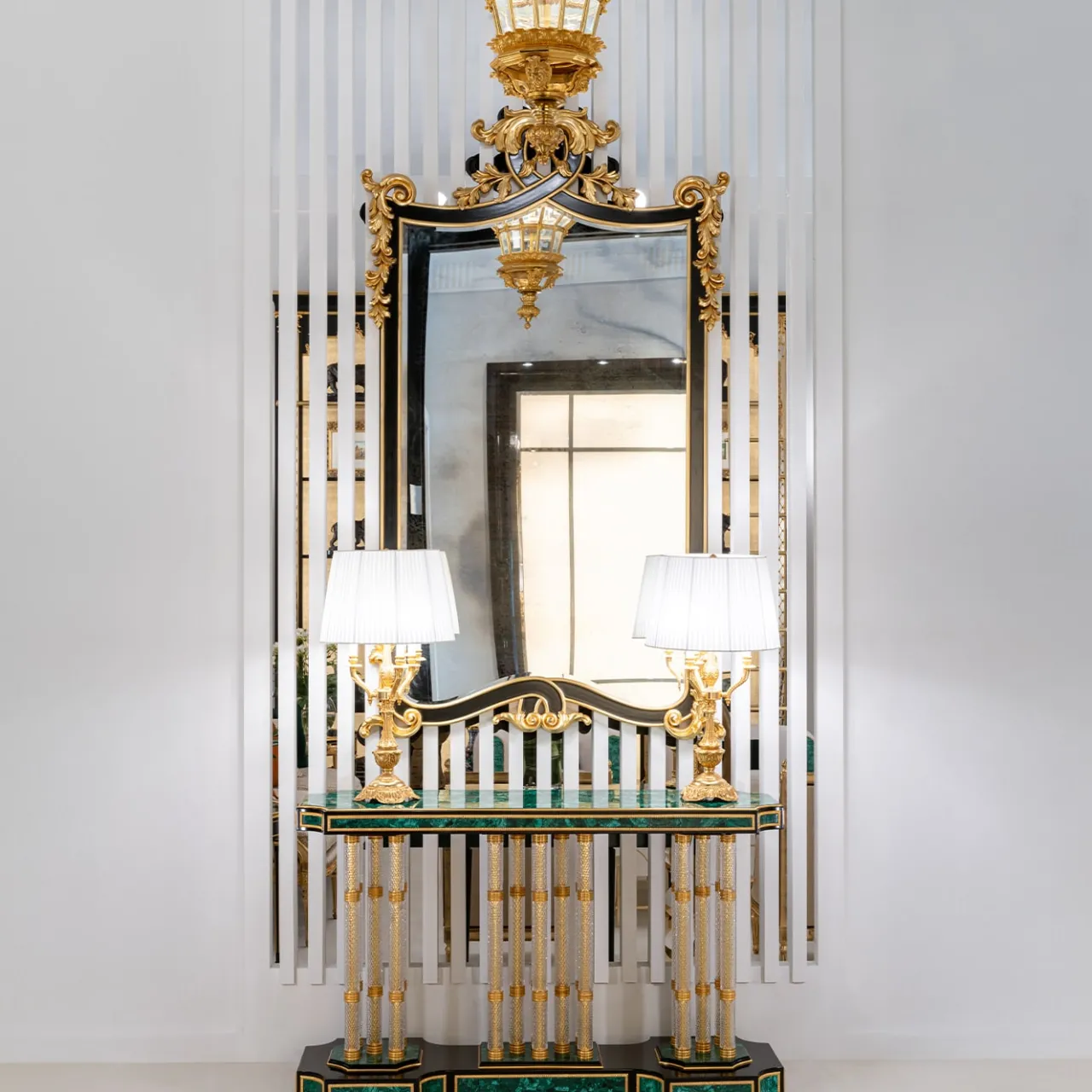 CG Capelletti Consoles<Crystal & Bronze Console