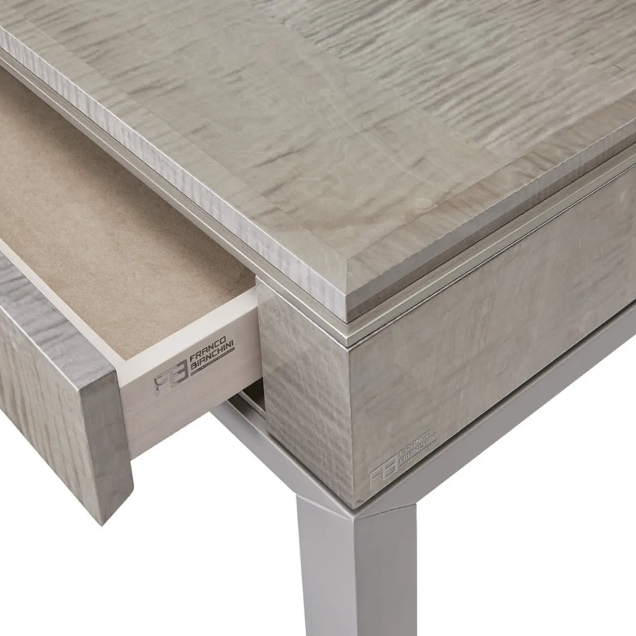 Franco Bianchini Consoles<Crystal 1-Drawer Gray Console