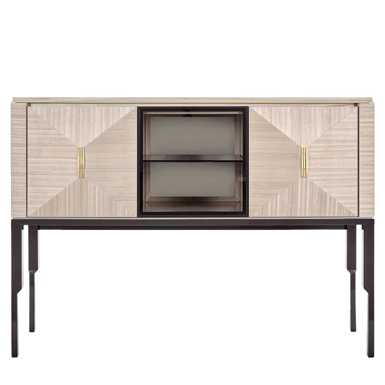 Franco Bianchini Bar Cabinets<Crystal Glossy Eucalyptus Wood Bar Cabinet