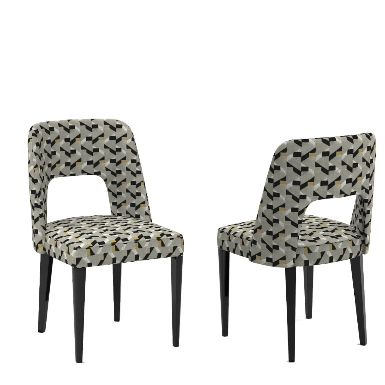 Franco Bianchini Chairs<Crystal Polychrome Patterned-Fabric Chair