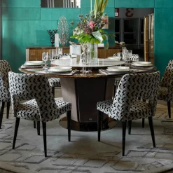 Franco Bianchini Chairs<Crystal Polychrome Patterned-Fabric Chair