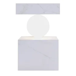 Dimarmo Side Tables<CS Luminous Calacatta Side Table