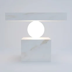 Dimarmo Side Tables<CS Luminous Calacatta Side Table