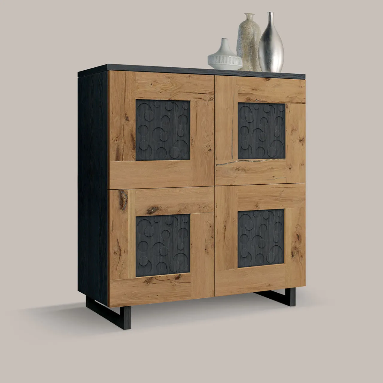 Ebanisteria Roberto Gambella Cabinets<Cube Cenere Ash Wood Cabinet