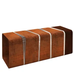 TrackDesign Outdoor Sofas & Benches<Cubica Corten Steel Bench