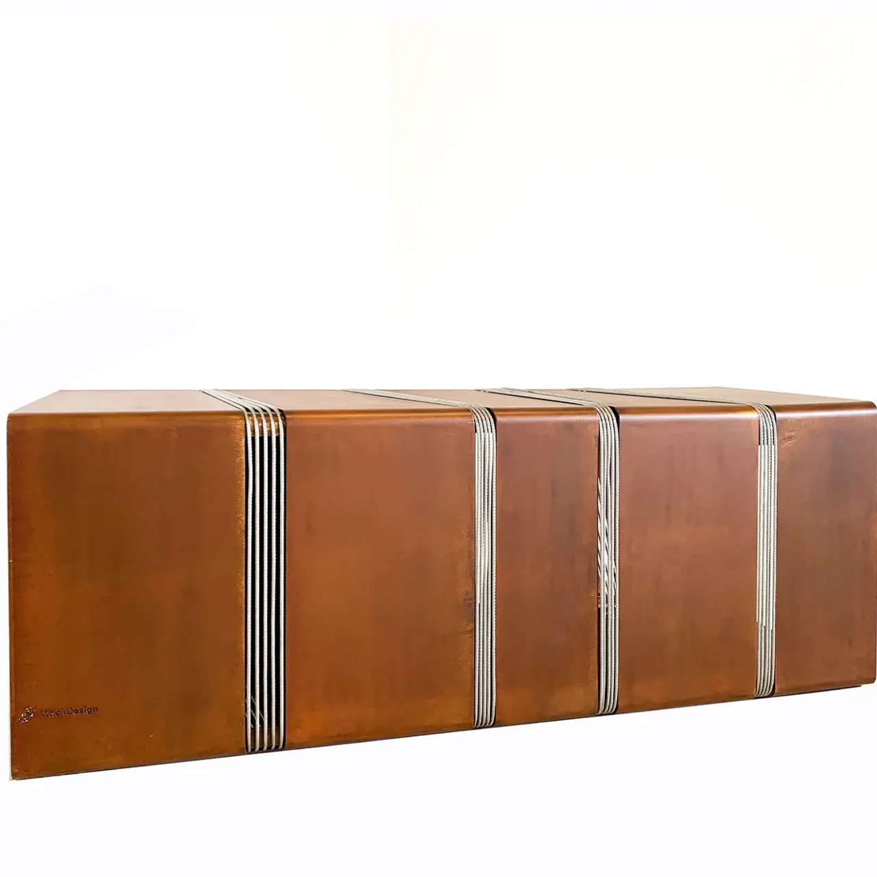 TrackDesign Outdoor Sofas & Benches<Cubica Corten Steel Bench