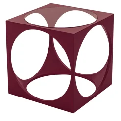 Gaffuri Coffee Tables<Cubo Red Laquered Wood Coffee Table
