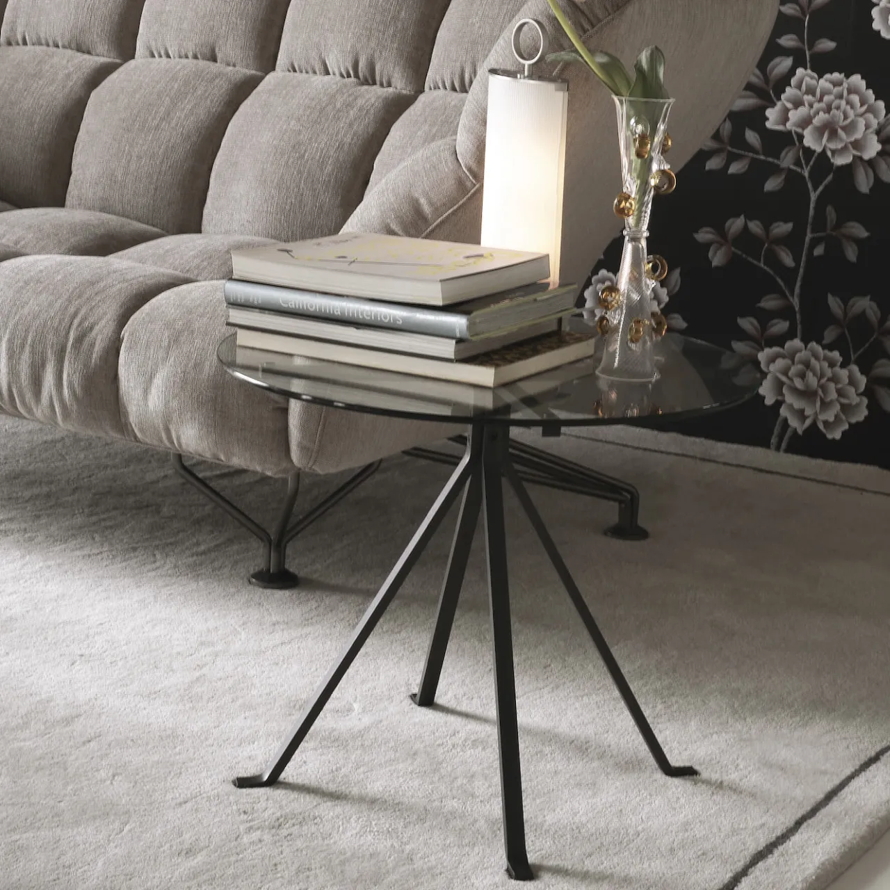 Driade Coffee Tables<Cuginetto Round Black Coffee Table by Enzo Mari