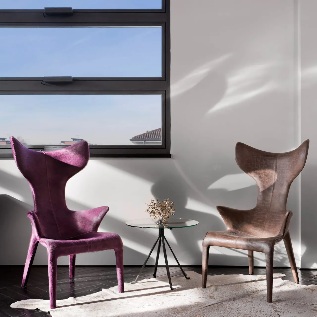 Driade Coffee Tables<Cuginetto Round Black Coffee Table by Enzo Mari