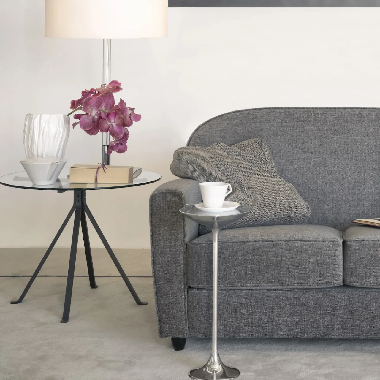 Driade Coffee Tables<Cuginetto Round Black Coffee Table by Enzo Mari