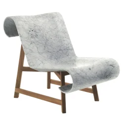 MGM Marmi e Graniti Lounge Chairs<Curl Armchair in White Carrara Marble by Gritti Rollo