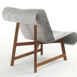 MGM Marmi e Graniti Lounge Chairs<Curl Armchair in White Carrara Marble by Gritti Rollo