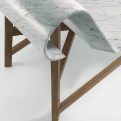 MGM Marmi e Graniti Lounge Chairs<Curl Armchair in White Carrara Marble by Gritti Rollo