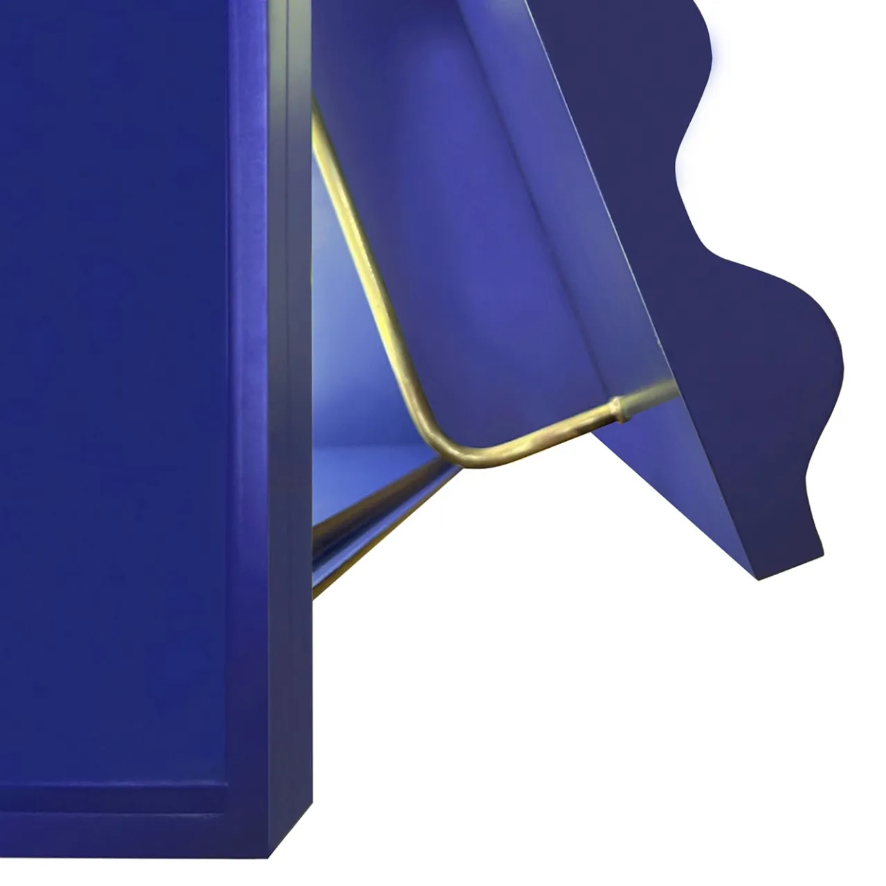 DLA Design Lab Cabinets<Curl Electric Blue MDF Cabinet