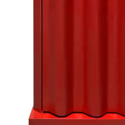 DLA Design Lab Cabinets<Curl Fire Red 2-Door MDF Cabinet