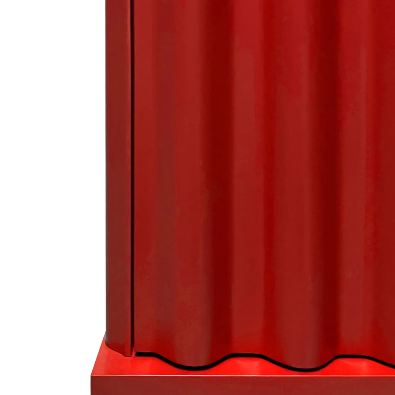DLA Design Lab Cabinets<Curl Fire Red 2-Door MDF Cabinet