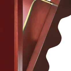 DLA Design Lab Cabinets<Curl Fire Red 2-Door MDF Cabinet