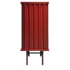 DLA Design Lab Cabinets<Curl Fire Red MDF Cabinet