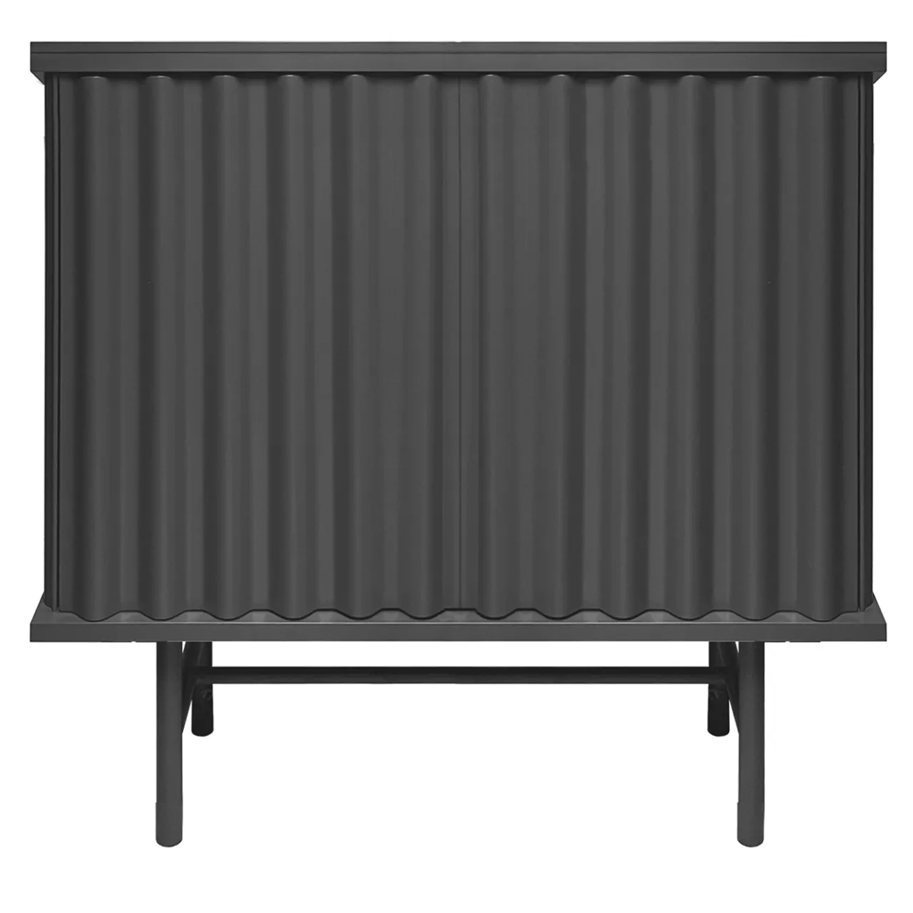 DLA Design Lab Cabinets<Curl Slate Gray 2-Door MDF Cabinet