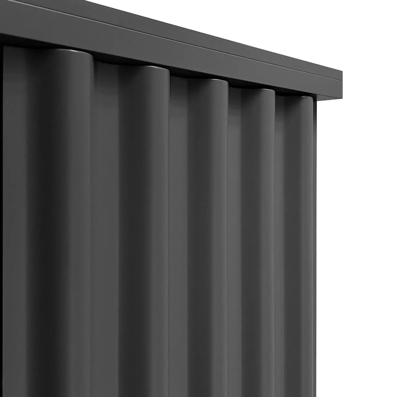 DLA Design Lab Cabinets<Curl Slate Gray 2-Door MDF Cabinet