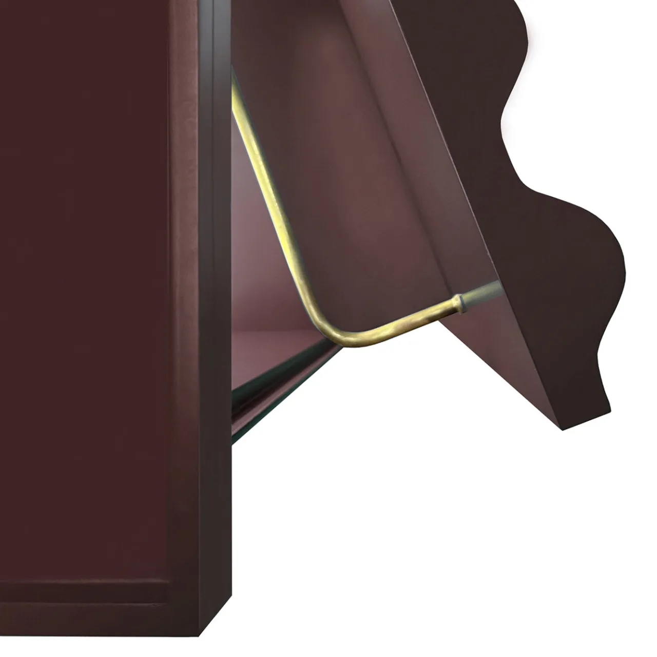 DLA Design Lab Cabinets<Curl Wine Red MDF Cabinet