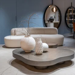 Casamilano Sofas<Curvy Mono White Fabric Sofa by Paola Navone