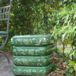Ceramiche Ceccarelli Other Outdoor Furniture<4-Cushions Green Ceramic Pouf