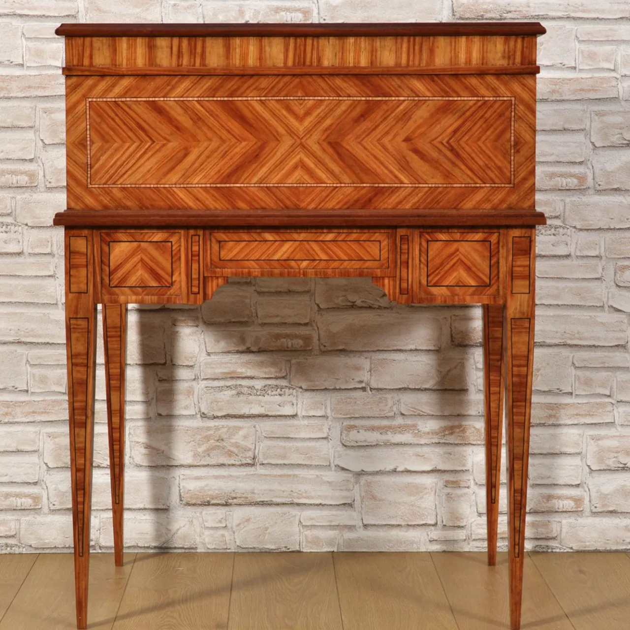Vangelista 1960 Desk & Writing Tables<Cylinder Roll-Top Wood Writing Desk
