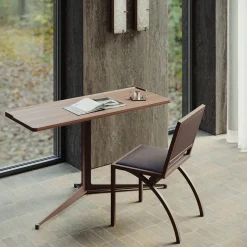 Tato Chairs<Cylindre Leather & Bronze Finish Iron Chair